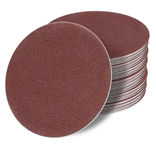 mm OHNE LOCH red Exzenter Schleifscheiben Sortiment SET 50 Scheiben P150 P120 P100 P80 P60 Klett Schleifpapier 125