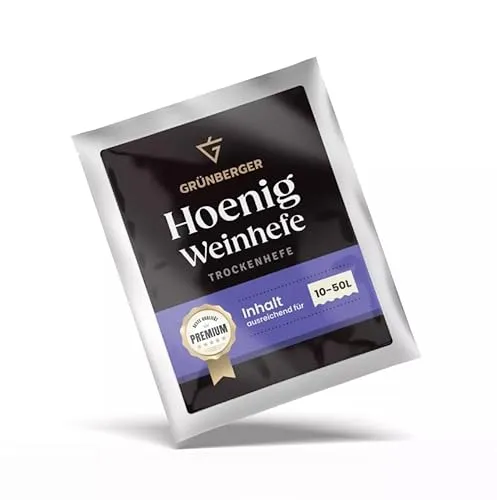 Grünberger Honigweinhefe Trockenhefe für 10-50l Met Honig Wein Hefe Grunberger