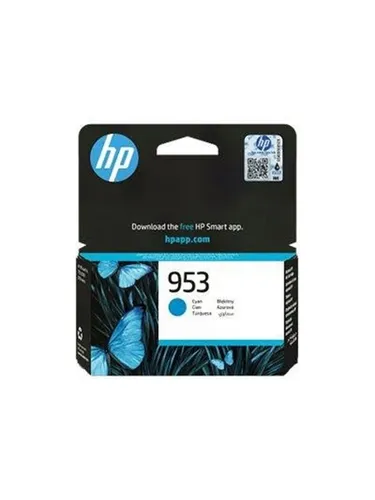 HP 953 Cyan Tintenpatrone (F6U12AE#LS1) - Originale Tintenpatrone für Officejet-Drucker mit hoher Ergiebigkeit von bis zu 630 Seiten. Zuverlässige Druckqualität in Cyan für brillante Farbausdrucke.