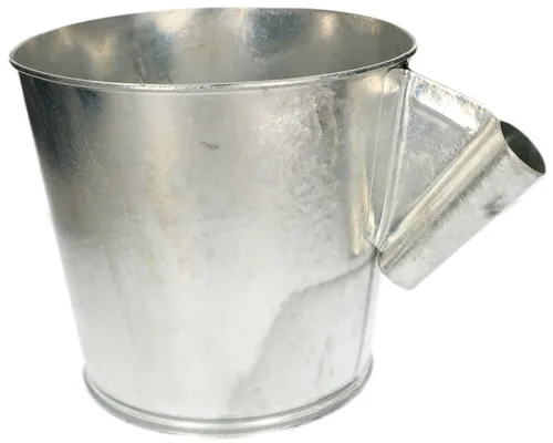 KOTARBAU® Jaucheeimer 5L - Vielseitiger Gülleschöpfer - Eimer für Wasser, Gülle und Mörtel, ideal für Landwirtschaft und Bauwesen. Aus verzinktem Stahl, robust und korrosionsbeständig.