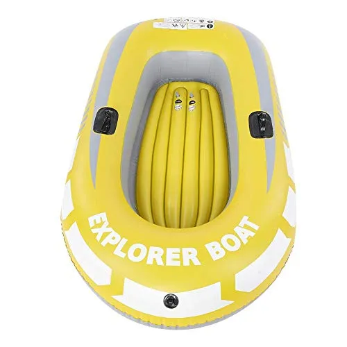 Tbest Schlaucot 2-Personen Aufblasbares Kajak Kanu Boot Raft Ruderboot Boot Faltbares Ausflugsboot PVC-Material für 2 Personen