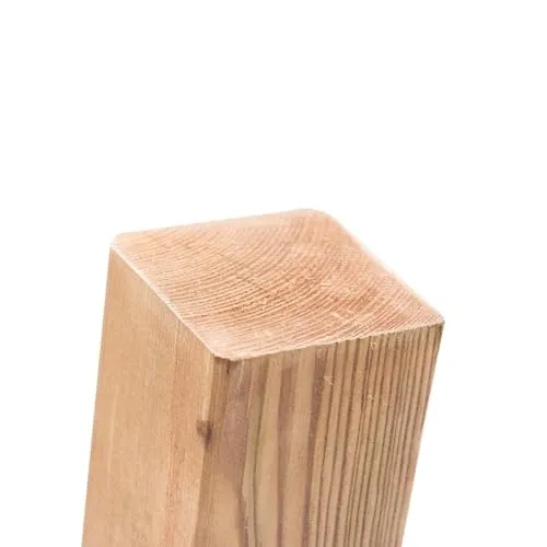 BooGardi Imprägnierte Holzpfosten - Zaunpfosten in 24 Größen - 2 Stück 9x9 x 200cm ohne Zubehör - Vierkantpfosten mit flachem Kopf - Kantholz Holz Pfosten Balken