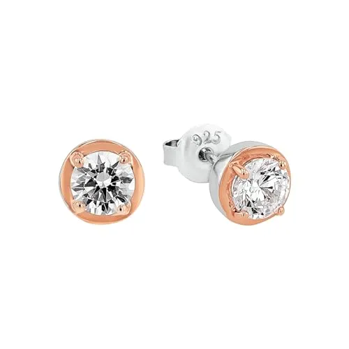 Amor Ohrstecker 925 Sterling Silber mit Zirkonia - Elegante Ohrringe aus 925 Sterling Silber mit funkelnden Zirkonia, perfekt als Geschenk in einer Schmuck Geschenkbox. Ideal für besondere Anlässe oder als stilvolles Accessoire.