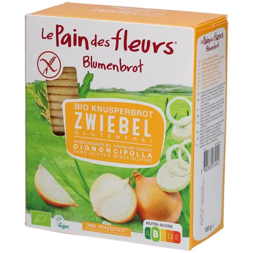 Le Pain des Fleurs Blumenbrot Apéro Zwiebeln, EU Bio