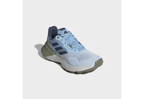 adidas Terrex Soulstride Damen Trail-Laufschuhe - Blau/Grau/Weiß, Größe 39 1/3 - Trailrunning-Schuh für Damen mit leichter EVA-Zwischensohle für optimalen Komfort und Atmungsaktivität. Die Traxion Außensohle sorgt für besten Grip auf jedem Terrain.