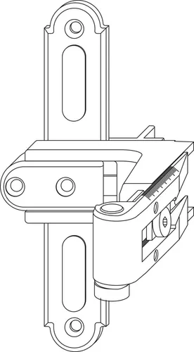 MACO Ladenkreuzband BLR gekröpft mit Anschraublasche