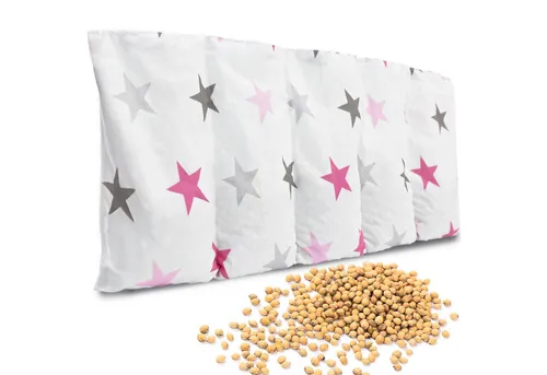 Amilian Kirschkernkissen für Mikrowelle 55x20cm - Körnerkissen - Wärmekissen, 100% Kirschkerne, Kirschkernkissen groß - Heizkissen, Kältekissen - für Nacken und Schulter, Rücken, Bauch