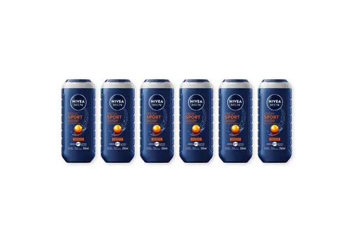 NIVEA MEN Pflegedusche Fresh Sport 6 x 250ml - Duschgel für Männer in der praktischen 6er-Packung, ideal für erfrischende Pflege nach dem Sport. Die gelartige Formulierung sorgt für ein angenehmes Hautgefühl.