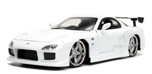 JADA TOYS, MAZDA RX-7 Wide Body 1993 Weiss FAST & FURIOUS, 1/24, JAD32607