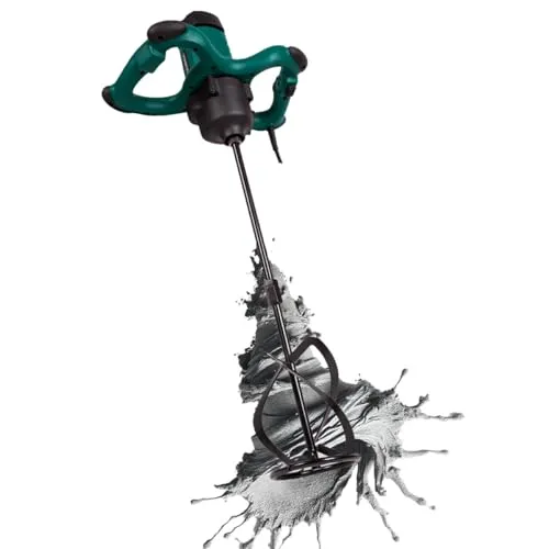 VONROC Mörtelrührer 1800W - Betonmischer mit Sanftanlauf - Rührwerke für perfekte Mischungen ohne Spritzer! Mit 2 Geschwindigkeitsmodi und ergonomischem Griff für maximalen Komfort und Kontrolle.