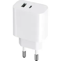 Maxlife MXTC-06 PD QC Netzladegerät 1x USB-C 1x USB 30W weiß (OEM0101203) - Weiß