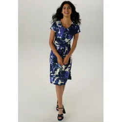 Aniston SELECTED Jerseykleid mit gerafftem Taillenbund - NEUE KOLLEKTION - Elegantes Damenkleid in verschiedenen Farben, figurbetont mit gerafftem Taillenbund für eine feminine Silhouette. Ideal für besondere Anlässe oder den Alltag.