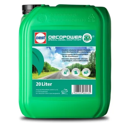 OEST Oecopower D 20 Liter | HVO Diesel, Spezial-Kraftstoff für Dieselmotoren
