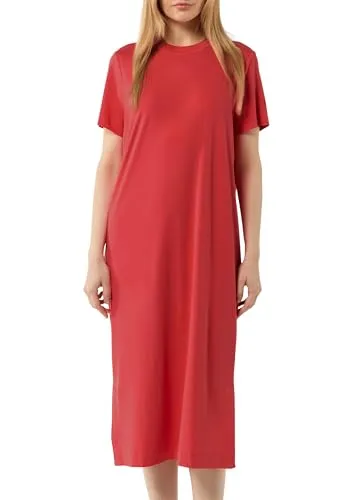 Comma Kleid mit Rundhalsausschnitt in rot von comma,