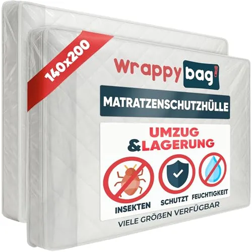 Wrappybag Matratzenhülle Wasserdicht – 140x200 cm
