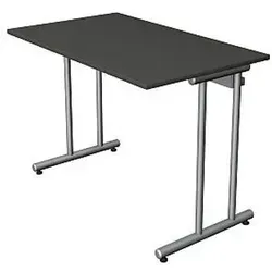 Start Up Schreibtisch 100 x 60 cm, Anthrazit von Theo Kerkmann Büromöbelfabrik GmbH & Co. KG