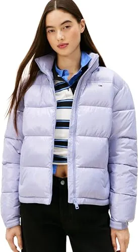 Tommy Jeans Damen Tjw Pckbl Hd ESS Pffr Shiny EXT Dw0Dw22039 Pufferjacke, Blue (Periwinkle Dusk), M