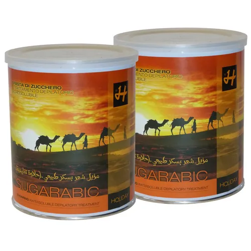 Zuckerpasten SUGARABIC 2 x 1 kg - Sugaring Haarentfernung ohne Vliesstreifen