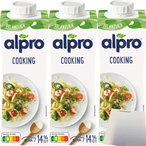 Alpro Soja Cuisine zum Kochen 3er Pack 3x250ml Packung usy Block