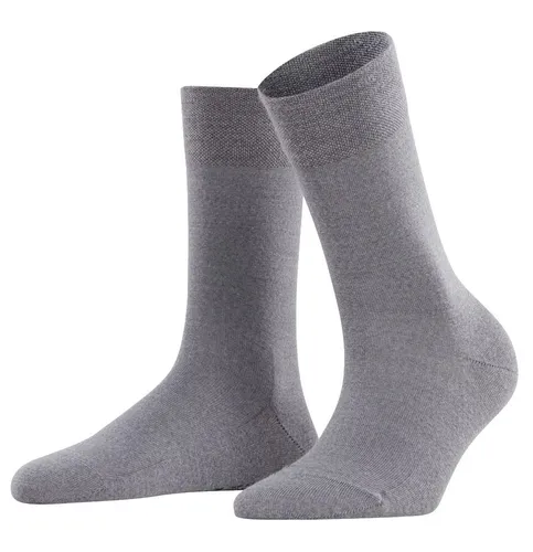 Falke Tagessocke Sensitive Berlin (hautschmeichelnde Baumwolle) hellgrau Damen - 1 Paar, Größe: 39-42