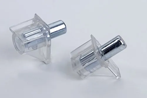 Bodentraeger Kunststoff mit Stahlstift, 5 mm transparent 40