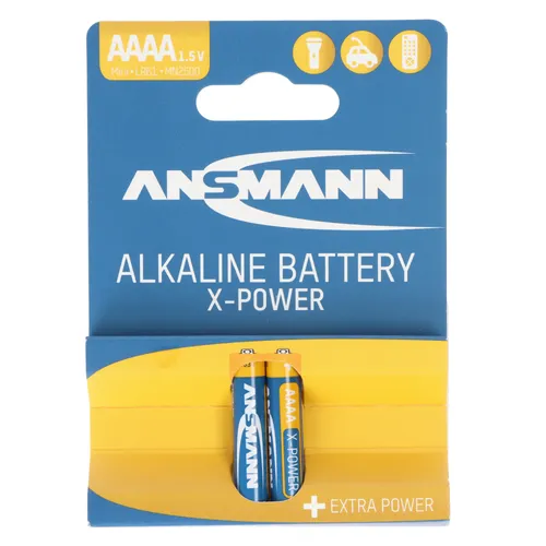 Ansmann 41,9 x 7,9mm AAAA Alkaline Batterie LR61 AAAA im 2er Pack