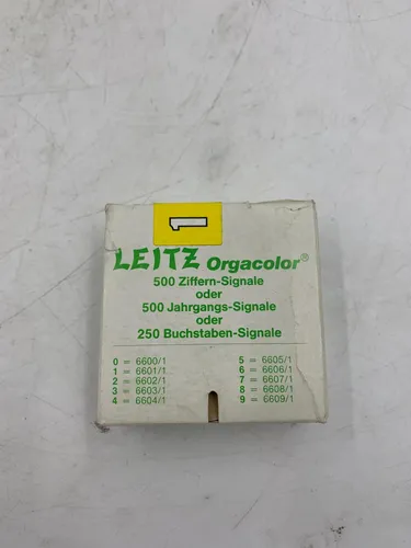 Leitz Orgacolor Ziffernsignale Zahl 1