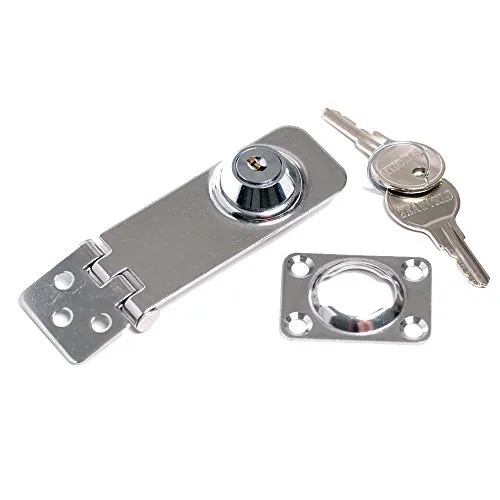 wellenshop Überfalle mit Schließzylinder Edelstahl