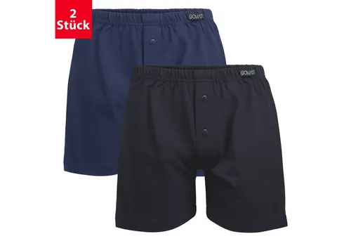 Gomati Boxershorts Herren Jersey Boxershorts (2 Stück) Baumwolle