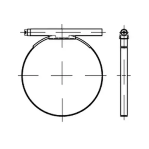 Reyher  Schlauchschellen DIN 3017 St. A 70- 90/ 9 W1 (25 Stück)