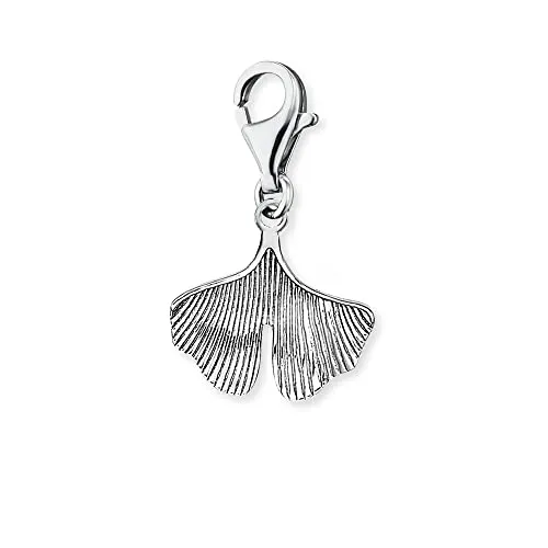 Engelsrufer Charm-Einhänger Ginkgo, ERC-GINKGO - Symbol der Liebe - Charm-Anhänger aus 925er Sterlingsilber, filigran mit einzigartigem Ginkgo-Design. Trage ein Symbol für Liebe und Glück, das auch als Glücksbringer dient.