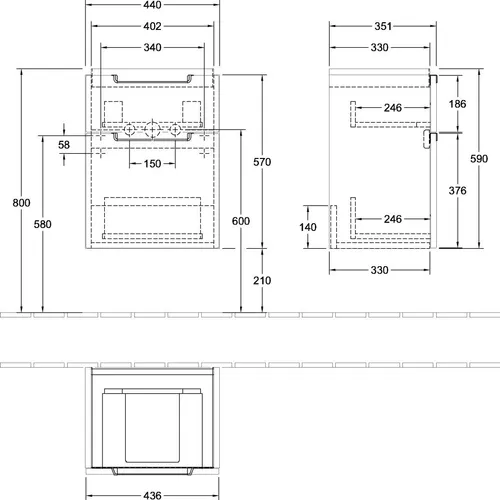 Villeroy & Boch Wasch- und Schminktische von Villeroy & Boch