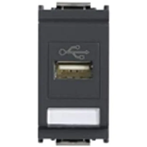 VIMAR IDEE USB-BUCHSE 1 MODUL FARBE GRAU 16368