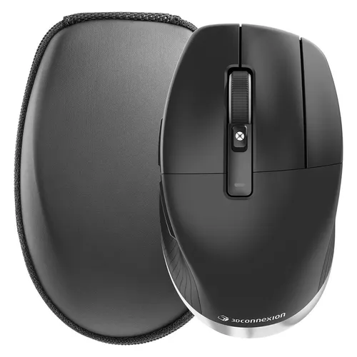 3Dconnexion CadMouse Pro Wireless - Ergonomische Maus mit 7 Tasten, kabellos über Bluetooth und 2,4 GHz für optimalen Komfort und Präzision