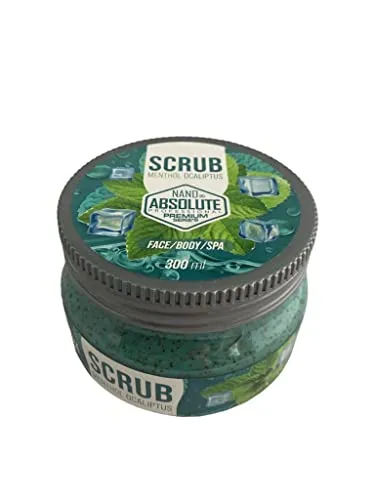 NANO ABSOLUTE Menthol Eukalyptus Face & Body Scrub 300ml | peeling gesicht | peeling körper | Face & Body & Spa | skin care | Erfrischendes Peeling für Damen & Herren