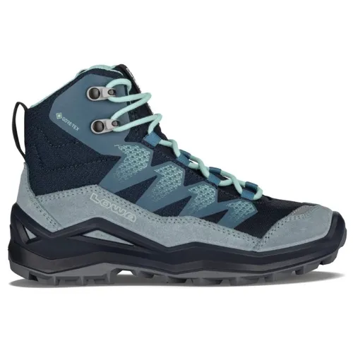 Lowa Maddox Pro GTX Mid JR navy/rauchblau (6968) 35 - Wanderschuhe für Kinder mit GORE-TEX Membran, wasserdicht und atmungsaktiv – ideal für Abenteuer bei jedem Wetter.
