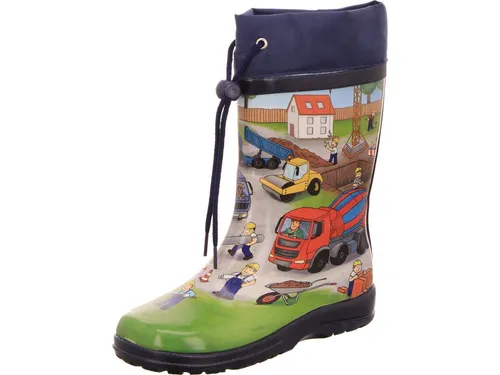 Beck Bauarbeiter Gummistiefel wasserdicht für Mädchen - Kindgerechter Gummistiefel mit rosa Schmetterlingen, wasserfest und rutschhemmend für sicheren Halt. Ideal für Wind und Wetter, mit komfortablem Innenfutter und herausnehmbarer Sohle.