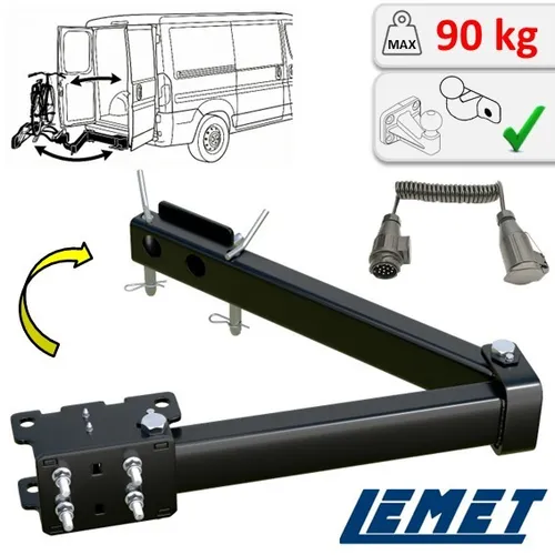 Schwenkmodul für Fahrradträger LINKS (13-Polig) für Fiat Ducato IV ab 2014