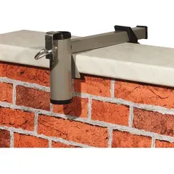 Videx Garden Sonnenschirmhalter Typ M - Aluminium für Mauerbrüstungen mit Ø 25 mm