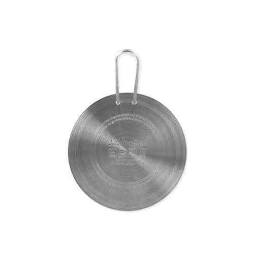 INOXPRAN Platte für Induktion Platte für Induktion, Edelstahl, Grau, 16 x 16 x 0.5 cm