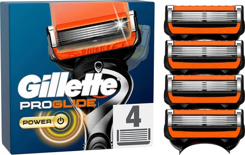 Gillette Power Rasierklingen (4 x) - Haarentfernung mit Gillette Power Rasierklingen, für eine sanfte und gründliche Rasur, ideal für empfindliche Haut.