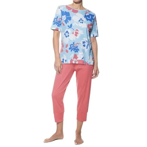 Mey - Springrose - Schlafanzug (40 Blue Paradise)