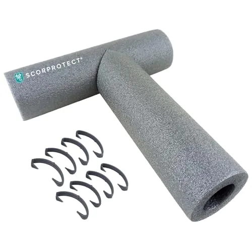 Scorprotect® PE Rohrisolierung T-Stück hellgrau + 8 Clipse (15 x 13 mm T-Stück)