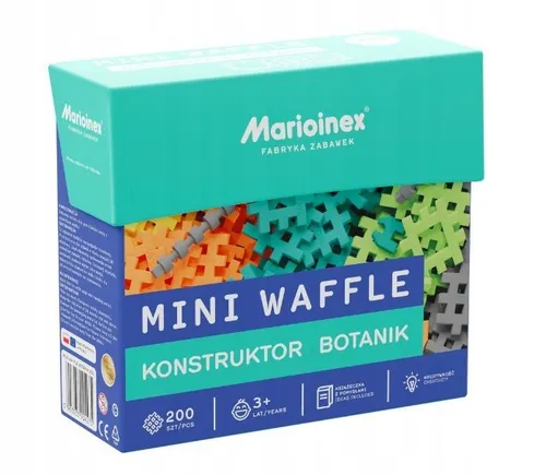 Steckspiele Mini Waffle Konstrukteur 200 el. Botaniker von Marioinex - LEGO® Bausteine für kreative Köpfe: 200 flexible Blöcke in 14 Formen und Farben fördern die Fantasie und manuelle Fähigkeiten von Kindern.
