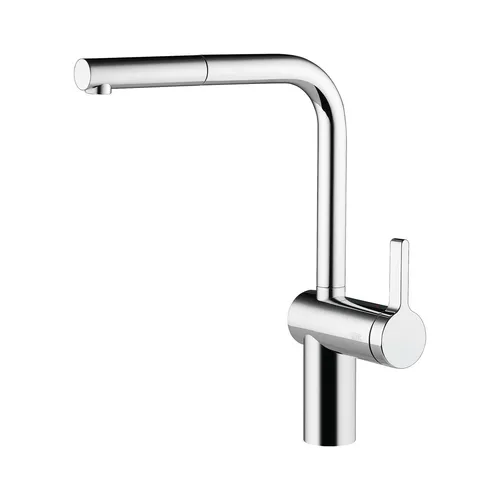 Armatur, Einhebelmischer Franke KWC Livello ganzchrom in schwarz von Franke