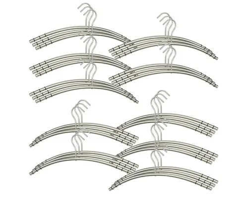 Szagato Kleiderbügel aus Edelstahl (30 Stück) in silber von Szagato