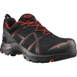 Sicherheitshalbschuh BLACK EAGLE Safety 40.1 low, S3, schwarz/rot - Größe UK 11.5 - Arbeits- & Schutzkleidung mit wasserdichtem GORE-TEX® Innenfutter und hervorragendem Klimakomfort, ideal für den flexiblen Einsatz bei warmen Temperaturen.