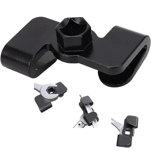Schraubenschlüssel Verlängerung, Universell Schraubenschlüssel Verlängerungswerkzeug Adapter für 1/2 Inch Schraubendreher und 21mm Sechskantschlüssel für Hartnäckige Muttern und Schrauben (Schwarz)
