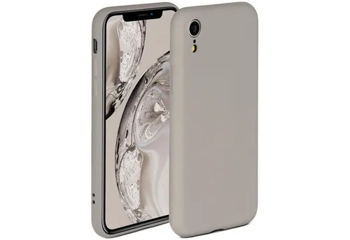 Produktbild ONEFLOW Handyhülle für iPhone XR Hülle Silikon Soft Case Taupe Grau 6,1 Zoll, Silikonhülle Cover Dünn Handytasche TPU Schutzhülle mit Kameraschutz