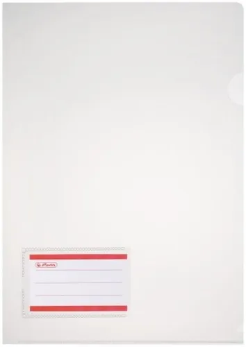 Sichthüllen A4 glasklar mit Griffausstanzung 180my Herlitz 1459905-XX